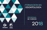PROGRAMA DE CURSOS 2018 - Cursos de Formación en ... · CURSO DE PERIODONCIA El Dr. Mariano Sanz es catedrático de Periodoncia en la U.C.M. Ha sido presidente de la Sociedad Española