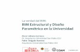 La verdad del BIM: BIM Estructural y Diseño Paramétrico en la … · 2012-10-15 · MICROSTATION [v8] Bentley REVIT ... RAM-STAAD Bentley ROBOT [2013] Autodesk SAP2000-ETABS-SAFE