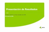 Presentación de Resultados€¦ · Presentación de resultados 1S 2020 (1) Total de pasajeros en la red de aeropuertos en España, Lutony los seis aeropuertos del Grupo Nordeste
