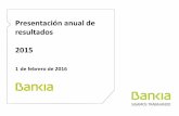 Presentación anual de resultados 2015 - Bankia · 2018-06-03 · 14 de 47 / Febrero 2016 53 38 26 994 185 200 0 138 205 222 144 128 47 COLOUR SCHEME 206 201 161 Cuenta de resultados