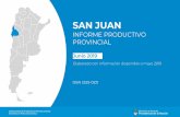 INFORME PRODUCTIVO PROVINCIAL - Argentina · San Juan. PBG, super Ôiie y pola ¬ión. 4 Indicadores San Juan Nuevo Cuyo (*) Argentina Superficie(**) (Km2) 89.651 315.226 3.745.997