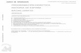 PROGRAMACIÓN DIDÁCTICA HISTORIA DE ESPAÑA BACHILLERATOiesfranciscomontoya.com/.../historia-de-España-19-20-1.pdf · 2019-12-02 · Respecto al alumnado de 2º Bachillerato se
