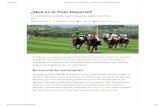 ¿Qué es el Polo Deporte? - Abierto Argentino de Polohorses.com.ar/wp-content/uploads/2019/07/Las-mejores-10... · 2019-07-31 · la monta es Adolfo Cambiaso , crack de La Dolfina,
