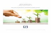 NOTA SEMESTRAL IBEX EUROSTOXX IV · 2017-09-12 · Nivel de Riesgo y Complejidad Contrata ahora la Nota Semestral IBEX Eurostoxx IV en tu oficina habitual de Deutsche Bank o infórmate