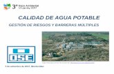 CALIDAD DE AGUA POTABLE - 2 y 3 de diciembre de 2019 Iriburo OSE.pdf356.Mill m3 /año. 98% de cobertura en población nucleada. Más de 1.035.000 conex. ... Ciencias, Medicina. •