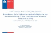 Resultados de la vigilancia epidemiológica de tos ferina en Chile y Proyecto … · 2019-03-14 · ferina en Chile y Proyecto Latinoamericano de Pertussis (LAPP) Buenos Aires, 20