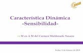 Característica Dinámica -Sensibilidad-profesores.dcb.unam.mx/users/mariacms/Notas/CLASE-5-SENSIBILI… · Es obtener las características estáticas y dinámicas de un instrumento