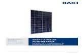 ENERGÍA SOLAR FOTOVOLTAICA©cnico...8 Energía Solar Fotovoltaica Dossier técnico Sistemas Fotovoltaicos y Aerotermia BAXI Introducción a la tecnologa y a su combinación con la