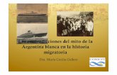 Las contradicciones del mito de la Argentina blanca en la historia … · 2014-10-03 · co donde los haya (¿qué nación? , ¿étnica, cívica, pava recurrir a la terminología