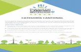 CATEGORÍA CANTONAL1. Carbono inventario: reconocimiento para los cantones o distritos que elaboren su inventario de gases de efecto invernadero de acuerdo a las reglas del programa.