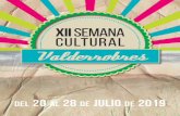 XII SEMANA CULTURAL Valderrobres - Eventum365 · Charla “los castillos de Teruel”, a cargo de Rubén Sáez. - 11.15 h. Entrega de premios del IV concurso de fotografía. - 11.30