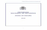 Programa Nacional de Reformas de España 2018 · Programa Nacional de Reformas de España 2018 II abandonar el Procedimiento de Déficit Excesivo. Esta senda permitiría reducir la