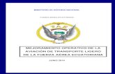 MEJORAMIENTO OPERATIVO DE LA AVIACIÓN DE TRANSPORTE LIGERO DE LA FUERZA … · 2017-06-28 · La Fuerza Aérea cuenta con el mínimo de capacidad en la operación de aviación de