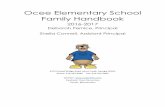 Ocee Elementary School Family Handbook · Ocee Elementary School Family Handbook 2016-2017 Deborah Pernice, Principal Sheila Connell, Assistant Principal 4375 Kimball Bridge Road,