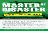 »Master of Disaster« · THEATER 4 + 5 (Breast Surgery) Complex Breast Conserving Surgery, Reduction Plasty and Cancer, Lymph Node Transplantation, Flap Surgery, Nipple Reconstruction,