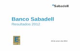 Presentación resultados 2012 - Banco Sabadell...Gastos administrativos 2012: +28% YoY No recurrente 92,5 101,4 110,1 94,2 Gastos administrativos 2012* a perímetro constante:-9,3%