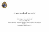 Inmunidad Innata · complejos llamados inflamasomas. Estructura y rol de los inflamasomas ; Funciones del inflamasoma • Sensar y eliminar células necróticas – Promueven la inflamación