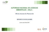 AUTORIDAD NACIONAL DE LICENCIAS AMBIENTALES – ANLAportal.anla.gov.co/sites/default/files/... · A 30 de junio la Autoridad Nacional de Licencias Ambientales cuenta con 67 solicitudes