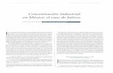 Concentración industrial en México: el caso de Jaliscorevistas.bancomext.gob.mx/rce/magazines/34/4/RCE.pdf · La concentración industrial es una constante en el largo pla zo y