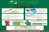 pedidos@proserclinic.es CLÍNICAS · Duplex De-Luxe Ideal para la medición de presión arterial. Diagnóstico adultos y niños. Negro Cod. 0701121 36 ... 20 G rosa Cod. 0104054 35’00