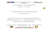 Modelo de Carta - INFIbague€¦ · con los municipios de VILLAHERMOSA, CASABIANCA Y LIBANO por un valor de 15 millones de pesos en 2014, cuyo objeto fue el de alquilar figuras restauradas