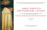 ARCHIVO DOMINICANO - UCMeprints.ucm.es/42650/1/Barbadillo de la Fuente, M... · Saint Dominic of Guzman - Castilian Life - Hagiography - Order of Friars . Preachers - Medieval Castilian