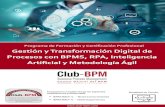 Programa de Formación y Certificación Profesional Gestión ...€¦ · Procesos (Modern BPM), que les permita alcanzar el éxito en la Transformación Digital de sus organizaciones.