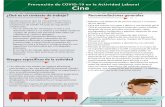 Prevención de COVID-19 en la Actividad Laboral Cinebienestarsocial.mx/coronavirus/ftr/Cine.pdf · Cine Prevención de COVID-19 en la Actividad Laboral. Preparación Soluciones desinfectantes