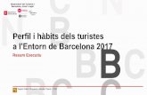 Perfil i hàbits dels turistes - observatoriturisme.barcelona · Perfil i hàbits dels turistes a l’Entorn de Barcelona 2017 Resum Executiu DESTACATS LLOC DE RESIDÈNCIA DELS TURISTES