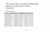577 - Prof. de Educ. Secundaria en Matemática ISFD Nº 3 San … · 2020-07-24 · 577 - Prof. de Educ. Secundaria en Matemática ISFD Nº 3 San Martín de los Andes. PRIMER AÑO