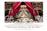 ORACIÓN A NUESTRA SEÑORA DE LA PAZ...Novena en honor de Nuestra Señora de la Paz Del 23 al 31 de enero de 2018 – Medina Sidonia (Cádiz) 1 PRESENTACIÓN Me dirijo a ti, devoto