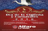 Alfaro · Actividades turísticas, intantiles y festivas 2 0 1 6 – del 29 de enero al 12 de febrero – Depósito Legal: LR-74-2016 Organiza: M.I. Ayuntamiento de Alfaro