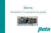 Instalación Y Localización de averías · 2016-09-22 · Sierra Localización Del Montaje • Escoja un punto al pumpbox(s) en la pared sobre el contador de la bandeja del plato