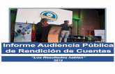 Informe Audiencia Pública de Rendición de CuentasNacional de Colombia. Preparación de la Audiencia Pública Una vez definida la estrategia para la audiencia pública de rendición