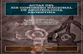 ACTAS DEL XIX CONGRESO NACIONAL DE ARQUEOLOGÍA … · XIX CONGRESO NACIONAL DE ARQUEOLOGIA ARGENTINA - 2016 ACTAS DEL XIX CONGRESO NACIONAL DE ARQUEOLOGÍA ARGENTINA 8 al 12 de Agosto