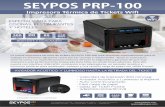 SEYPOS PRP-100 · MONITORES TÁCTILES | PDA´s HOSTELERÍA | PANEL PC | PERIFÉRICOS ... SEYPOS PRP-100 USB ESPECIALIZADA PARA COCINAS, RESTAURANTES Y HOTELES Impresora Térmica de