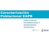 Caracterización Poblacional EAPB · Tipo 5 Indicadores con fuente directa de EAPB, de la caracterización por municipio Obligatorio Tipo 6 Indicadores de costos con fuente directa