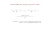 El materialismo histórico como programa de investigacióniegd.csic.es/sites/default/files/content/workpaper/1992/dt-9204.pdf · El materialismo histórico como programa de investigación