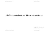 Matemática Recreativa - Instituto Politécnico Nacional€¦ · Matemática Recreativa Yakov I. Perelman Preparado por Patricio Barros 5 de junio de 2001 Prólogo Éste es un libro