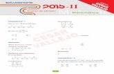 2015 -II Matemátcloud.vallejo.com.pe/Miercoles-web7lkiHH289EyQ.pdf · unI 2015-II Academia CÉSAR VALLEJO II. Falsa Hay funciones sobreyectiva que también son inyectivas y otras