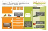 Guía de cómo Almacenar Frutas y Verduras ¡MANTÉNGALOS …€¦ · las frutas y verduras frescas. Cuando botamos alimentos, también echamos a perder canti-dades considerables