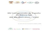 XIV Campeonato de España de Banco Fijo del Mediterráneo ...€¦ · XIV Campeonato de España de Banco Fijo del Mediterráneo - Llaüt La Línea de la Concepción (Cádiz), 2018
