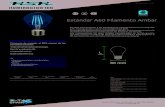 Bombillas LED Estandar A60 Filamento Ambarintranet.comafe.es/Fic-Nav/Adj-Articulos/120033/120033... · 2018-01-11 · Bombillas LED Estandar A60 Filamento Ambar Es ideal para sustituir