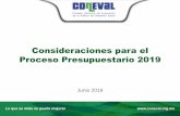 Titulo de la presentación... Título de la presentación Fecha 00/00/2016 Sede donde se realizará la presentación Consideraciones para el Proceso Presupuestario 2019 • México