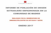 Diapositiva 1 - Comunidad de Madrid · 2017-10-09 · valores absolutos. enero 2016-2017 nacionalidades mayoritarias enero 2017 enero 2016 dfcia enero 2017-enero 2016 venezuela 21.432