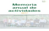 Memoria anual de actividades - Fundación ITER · Memoria anual de actividades 2017 “Somos personas ayudando a personas” Fundación Iter Tel. 916907853 / 630768114 Calle Príncipe