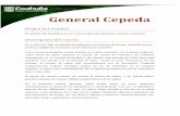 General Cepeda - Coahuila · 2013-07-09 · General Cepeda Origen del nombre El nombre del municipio es en honor al general Victoriano Cepeda Camacho. Descripción del escudo En el
