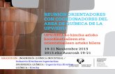 REUNIÓN ORIENTADORES CON COORDINADORES DEL AREA DE QUÍMICA DE LA …Quimica+C+y+E.pdf · 2014-05-27 · CON COORDINADORES DEL AREA DE QUÍMICA DE LA UPV/EHU . 19-21 Noviembre 2013