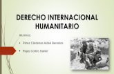 DERECHO INTERNACIONAL HUMANITARIO · El Derecho Internacional Humanitario es parte del Derecho Internacional Público, que establece y regula el sistema de protección internacional