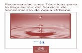 RECOMENDACIONES TÉCNICAS PARA LA REGULACIÓN DEL … · documento de Recomendaciones Técnicas, con el objetivo de adecuar la regulación local del servicio de saneamiento al estado